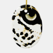 Leopard Eye Keramisch Ornament (Voorkant)