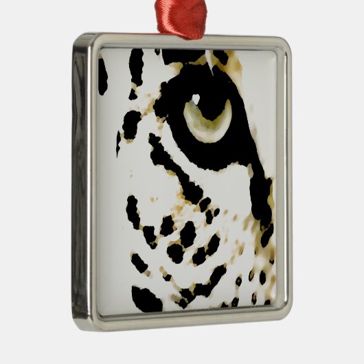 Leopard Eye Metalen Ornament (Rechts)