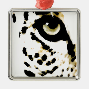 Leopard Eye Metalen Ornament