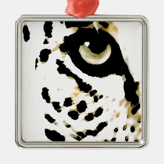 Leopard Eye Metalen Ornament (Voorkant)