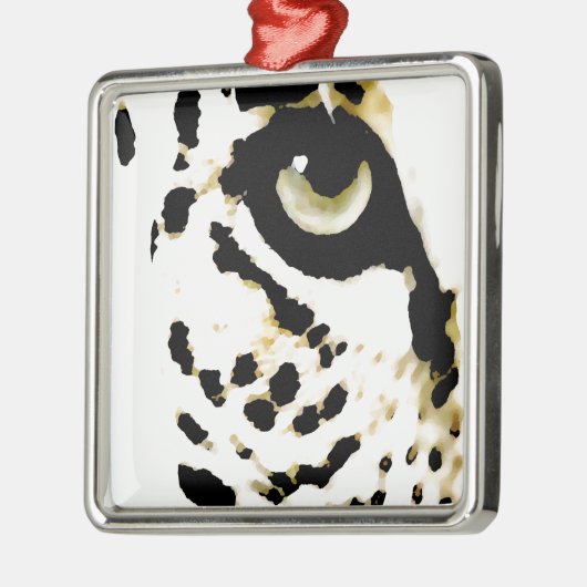Leopard Eye Metalen Ornament (Links)