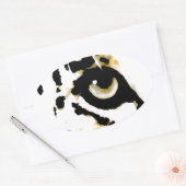 Leopard Eye Ovale Sticker (Envelop)