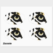 Leopard Eye Ovale Sticker (Vel)