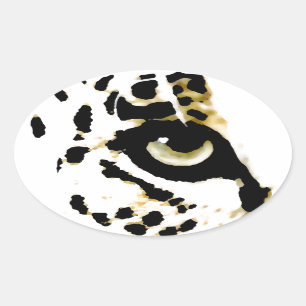 Leopard Eye Ovale Sticker