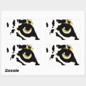 Leopard Eye Rechthoekige Sticker (Vel)