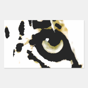 Leopard Eye Rechthoekige Sticker