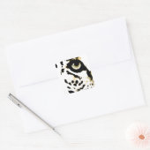 Leopard Eye Vierkante Sticker (Envelop)