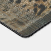 Leopard Eyes Above Water Artwork Desk Mat (Hoek)