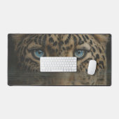 Leopard Eyes Above Water Artwork Desk Mat (Keyboard & Muis)