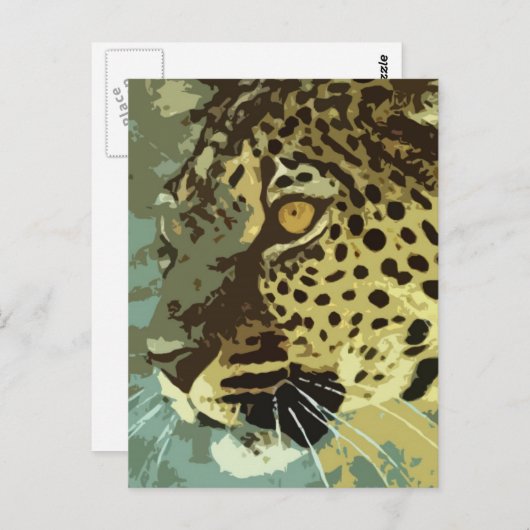 Leopard Eyes Briefkaart (Voorkant / Achterkant)