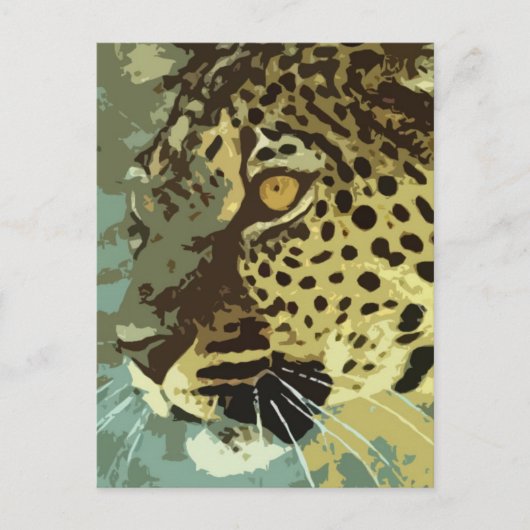 Leopard Eyes Briefkaart (Voorkant)