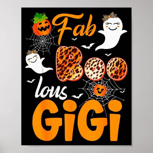 Leopard Fab Boo Lous Gigi Soky Halloween Costume G Poster (Voorkant)