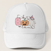 Leopard Fab Boo Lous Halloween Trucker Pet (Voorkant)