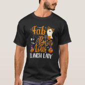 Leopard Fab Boo Lous Lunch Lady Team Teacher Spook T-shirt (Voorkant)