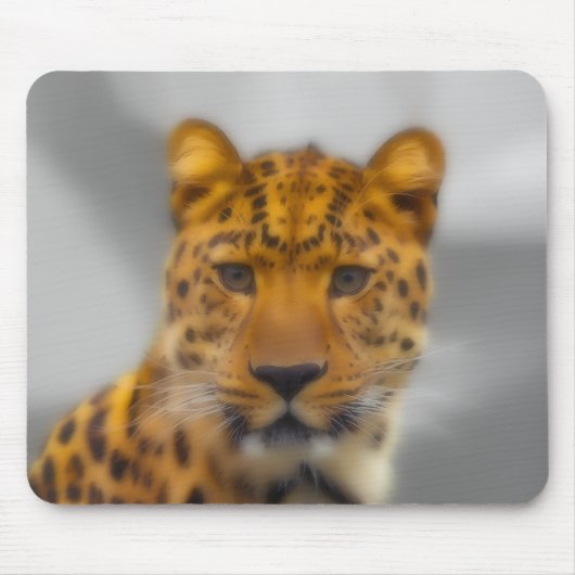 Leopard Face Muismat (Voorkant)