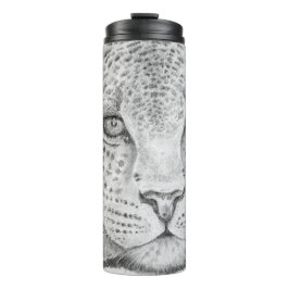 Leopard Face Thermal Tumbler Thermosbeker