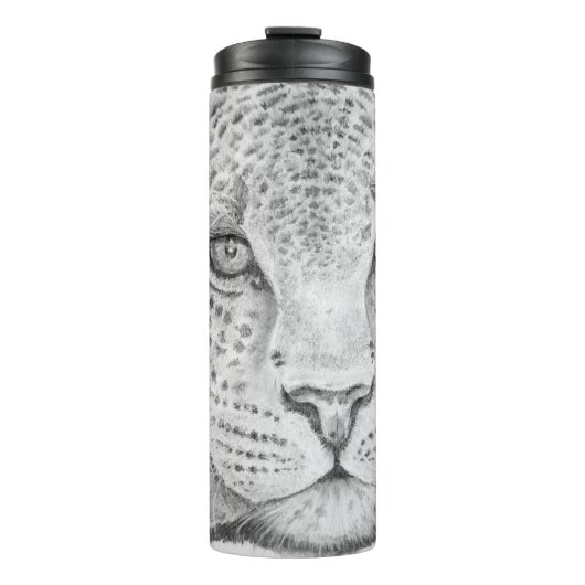 Leopard Face Thermal Tumbler Thermosbeker (Voorkant)