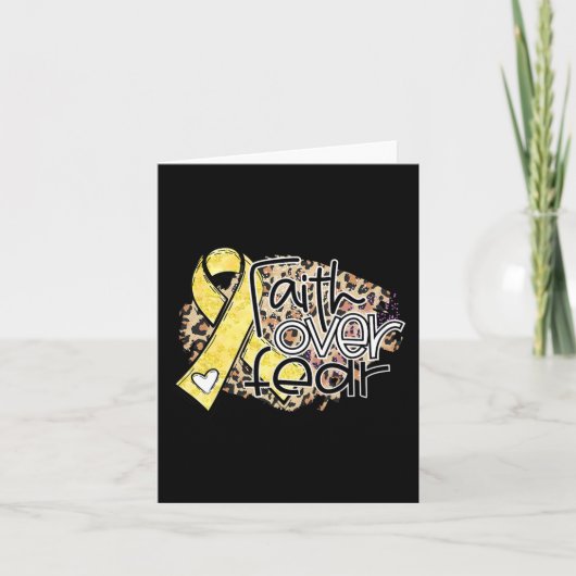Leopard Faith over angst voor kinderkanker Kaart (Voorkant)