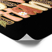 Leopard Fall Give Thanks Coquette Latch Hook Yarn Poster (Hoek)