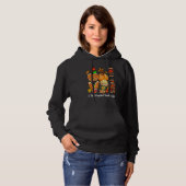 Leopard Fall Vibes That Teacher Life Preschool Tea Hoodie (Voorkant volledig)