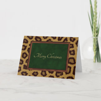 Leopard Fancy kerst Kaart