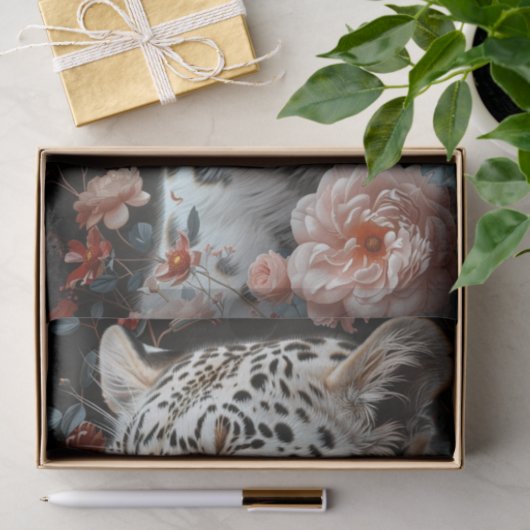 Leopard Fantasy1 Tissuepapier (Geschenk)