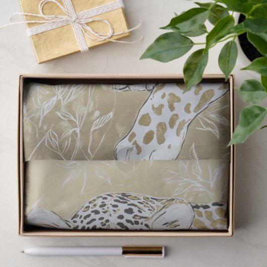 Leopard Fantasy6 Tissuepapier (Geschenk)