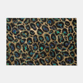 Leopard Faux Texture Marmer and gold Deurmat (Voorkant)