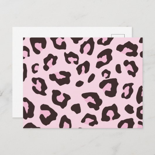 Leopard Feestdagenkaart (Voorkant / Achterkant)