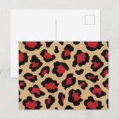 Leopard Feestdagenkaart (Voorkant / Achterkant)