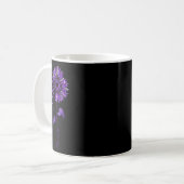 Leopard fibromyalgie bewustzijn Paarse lint Koffiemok (Voorkant links)