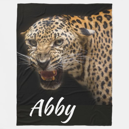 Leopard Fleece Blanket (Voorkant)