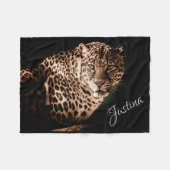 Leopard Fleece Deken (Voorkant (Horizontaal))