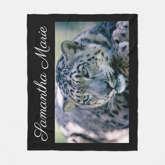 Leopard Fleece Deken (Voorkant)