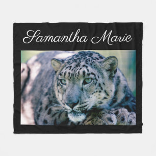 Leopard Fleece Deken