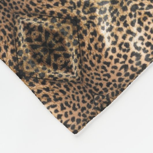 LEOPARD FLEECE DEKEN (Hoek)