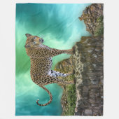 Leopard Fleece Deken (Voorkant)