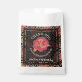 Leopard Floral Birthday Bedankt Bedankzakje (Voorkant)