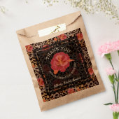 Leopard Floral Vrijgezellenfeest Dank u wel Bedankzakje (Gezegeld)