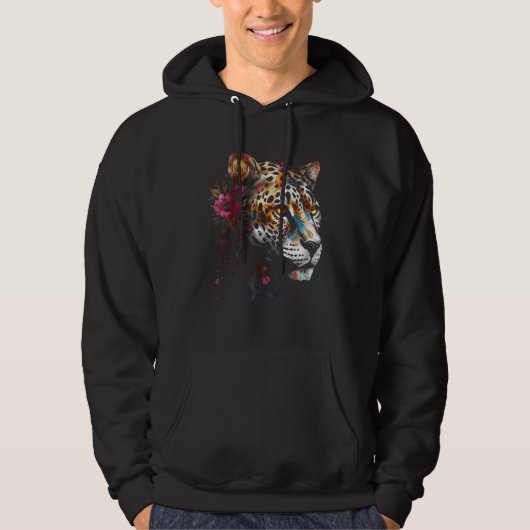 Leopard flower  animal leopard hoodie (Voorkant)