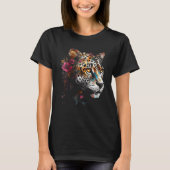 Leopard flower  animal leopard t-shirt (Voorkant)