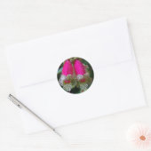 Leopard Flower Ronde Sticker (Envelop)