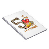 Leopard Flowers 5e graad student leraar Notitieboek (Rechterzijde)