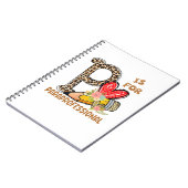 Leopard Flowers Paraprofessional terug naar school Notitieboek (Linkerzijde)