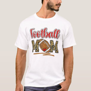 Leopard Football Ma Football Game Day Vibes Mothe T-shirt