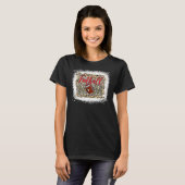 Leopard Football Mam Moederdag Mam Footba T-shirt (Voorkant volledig)