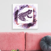 Leopard Frog Canvas Afdruk (Insitu (Woonkamer))