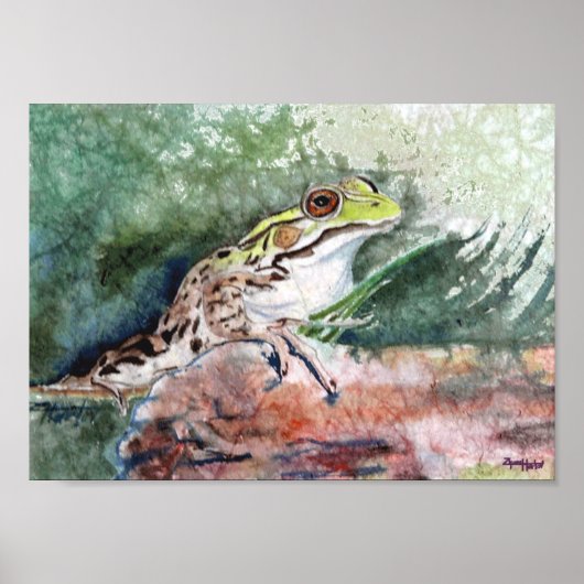 Leopard Frog Poster (Voorkant)
