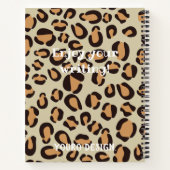 Leopard Funny die Daily schrijft Notitieboek (Achterkant)
