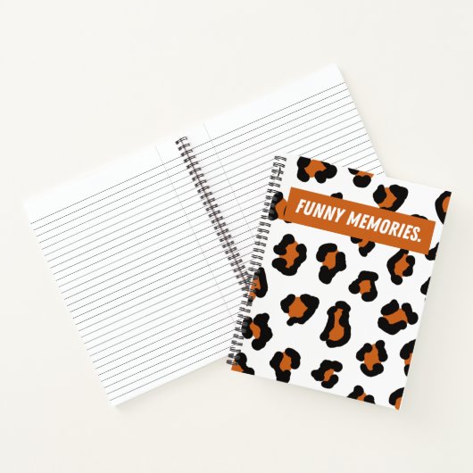 Leopard Funny geheugens Daily Notitieboek (Binnen)
